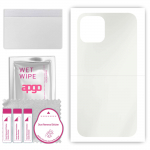 apgo MATTE Protective Skin Sticker for the back compatible with Apple iPhone 12 Pro, Wrap Film, Hydrogel Film, Flexible, Soft TPU with positioning lay
