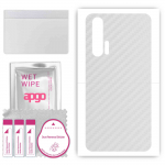 apgo Protective Skin Sticker for the back compatible with Honor 20 Pro, Wrap Film, Foil, Vinyl - Pattern Transparent Carbon