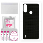 apgo Protective Skin Sticker for the back compatible with Motorola Moto E7 Power, Wrap Film, Foil, Vinyl - Pattern Matrix
