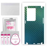 apgo Protective Skin Sticker for the back+sides compatible with Oppo Reno8 Pro 5G, Full Wrap Film, Foil, Vinyl - Pattern Carbon Chameleon CAKA1