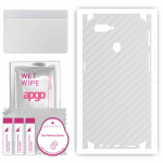 apgo Protective Skin Sticker for the back+sides compatible with Oppo A7, Full Wrap Film, Foil, Vinyl - Pattern Transparent Carbon