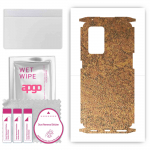 apgo Protective Skin Sticker for the back+sides compatible with Oppo Reno 6 Pro 5G, Full Wrap Film, Foil, Vinyl - Pattern Rusty Copper