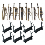 7 tk meeste miniv&otilde;tmehoidjad, iidne m&otilde;&otilde;k, tupe, dekoratiivse mustriga v&otilde;tmehoidja l&otilde;ikamata teraga mudel, kogutav v&otilde;tmehoidja ripats Loov kingitus Sets