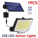 LED p&auml;ikeselamp 4 t&ouml;&ouml;režiimiga, kaugjuhtimispult, prožektor, v&auml;lisvalgusti aeda, &otilde;ue, veekindel seinavalgusti packageC-228LED