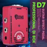 Kitarriefekti pedaal Dolamo True Bypass FUZZ Distortion Overdrive D1 - D14 elektrikitarri bassi jaoks punane
