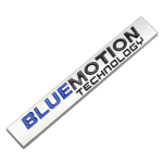 3D Metall Bluemotion Tagaluugi Logo Auto Poritiiva M&auml;rk Embleem Kleebised Sinise Liikumise Passat B8 Polo Golf 6 7 jaoks Chrome Silver white