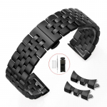 Kellarihm roostevabast terasest kellarihm 18mm 19mm 20mm 21mm 22mm lameda kumerusega metallist kellarihm naiste meeste universaalne k&auml;ev&otilde;ru Seiko jaoks 21mm