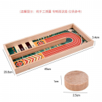Kahe inimese lahing puidust p&otilde;rgatava malelaua p&otilde;rgatamisega laste kingitus, l&otilde;bus interaktiivne vanema-lapse m&auml;ng j&otilde;ulukingitus