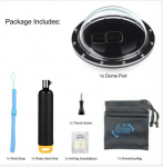 45m veekindel kuppelport GoPro Hero 9 10 11 12 Black jaoks Veekindel korpuse kate Go Pro sukeldumistarvikute jaoks Kuppelport