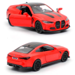 5-tolline metallist autosimulatsioon, peen survevalu ja m&auml;nguasjas&otilde;iduk BMW M4 CSL kupee RMZ city 1:36 sulamist mudelikingitused lastele