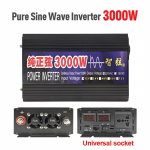 Puhas siinuslaine muundur 4000 W v&otilde;imsus alalisvoolu 12 V 24 V 48 V vahelduvvoolu 220 V pinge 50/60 Hz muundur p&auml;ikeseenergia autoinverter LED-iga 12V&220V 60HZ