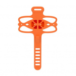 Jalgratta silikoonist telefonihoidja juhtraua kinnitus Reguleeritav libisemisvastane p&otilde;rutuskindel universaalne jalgrattas&otilde;idu m&auml;gijalgratas Mobiiltelefoni kinnitusrihm must