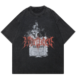 T&auml;navar&otilde;ivad Letters Graafiline T-s&auml;rk Puuvillane Pestud Must Ts&auml;rk Unisex Tops T-s&auml;rk Suvine l&uuml;hikeste varrukatega T-s&auml;rk S must