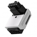 GPU toitepistik RTX40-seeria graafikakaardi jaoks 12VHPWR 16PIN 90-kraadise nurga all toiteadapter PCIE 5.0 12+4 kontaktiga toiteallika muundur D