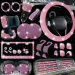 Luksuslik 27 tk/komplekt Lady Diamond auto sisekujundusega kinkekarp 4 hooajaks General Motorsi hoiuruumi romateraapia telefonihoidik roosa