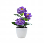 1 tk v&otilde;ltsitud taimed, lauaarvuti kaunistused, kunstlilled kameelia bonsai simulatsioonid pottides punane