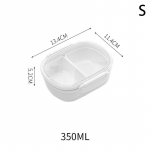 Bento l&otilde;unakarbi sektsioon puuviljakasti mikrolaineahjus k&uuml;lmutatav kaasaskantav v&auml;rske kast &Otilde;pilased t&ouml;&ouml;tavad suletud l&otilde;unakastiga S/350ml