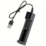 18650 laadija laadija 3,7 V liitium-ioonaku laadija USB universaalne nutikas 1 pesa laadija liitiumakude laadimisadapter must