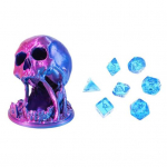 Kolju Kuubikutorn Kolju DND Kuubikute Veeretorn Lauam&auml;ngude RPG M&auml;ng D&D Kuubikute Vangla Tarvikud Rollim&auml;ngude Kuubikutorn Kodu Kontori Raamaturiiuli Kaunistuseks lilla