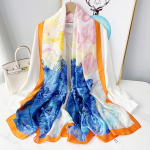 Uus Four Seasons saadaval Uus siid, suur &otilde;huke v&auml;limine kaelakaitse sall p&auml;ikesekaitsekreem, soe rannar&auml;tik naistele 180*90cm