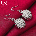 925 Sterling H&otilde;be Korall Ilutulestik Ripats Augustatavad K&otilde;rvar&otilde;ngad, Moekad Pulmaehted 1.40*1.40cm