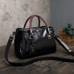 Uus kootud k&auml;epideme kontrastses v&auml;rvitoonis mood nahk suure mahutavusega kolmekihiline praktiline k&auml;ekott &Otilde;lakott Messenger Cross Body Bag must