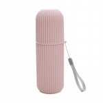 Hambaharja hoidik koos kaanega Plastikust hambahari Hambapasta hoiukarp Kaasaskantav reisilaagri kate Kodu Tervisekorraldaja &uuml;mbris beež