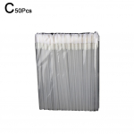 50 TK &uuml;hekordselt kasutatav huulepintsel Meigipintslid Ripsmed Wands Tool Pikendushuulepulga komplekt Make Up A P1X6 transparent-50pcs