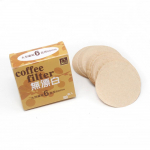 Puidust &uuml;mmargune tilguti paberist kohvifilter Moka Pot espresso 100 tk / pakk tees&otilde;ela masin beež