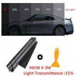 3m 5/15/25/35/50% mustad autoakna fooliumid toonimine toonitav kile rullakna toonimine kileklaasi kleebis p&auml;ikesevari p&auml;ikesekiirguse UV-kaitse kleebiskiled autole 15% must