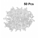 Vastupidavad l&auml;bipaistvad 50/100 tk taimetugiklambrid Viinapuu aiak&ouml;&ouml;giviljad erinevatele taimedele 50pcs valge