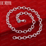 925 Sterling h&otilde;bedane O-ketiga kaelakee Kingitus Mood Pulmaehted 45CM