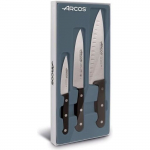 Coffret Arcos gamme Universal 3 couteaux pour la cuisine 0,000000 Noir