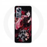 Coque Maniacase pour Xiaomi 12 5G demon slayer tanjiro nezuko attaque combat