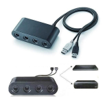 Adaptateur Convertisseur pour Manette JeuxCube &agrave; Console de jeu Wii U et PC USB