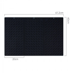 K&ouml;&ouml;k suur paks kokkupandav silikoonist alusalus lauan&otilde;ud &auml;ravoolu P&otilde;letusvastane soojusisolatsioon valamu Kokkupandav silikoonmatt