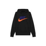Nike Club Fleece Kirjalogo Prindiga Pika Varrukaga Fliisist Kapuutsiga Dressipluus Meeste dressipluusid Must FN3105-010 S