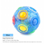 Creative Magic Rainbow Puzzle Ball Fidget Stressivastased m&auml;nguasjad lastele T&auml;iskasvanute stressi leevendamiseks V&auml;rvid Sobivad pallid L&otilde;busad m&auml;ngud Kingitused sinine