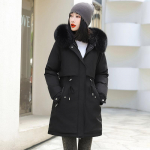 2023. aasta uus pluss-sulejope, naiste keskmise pikkusega avar jakk, talvejope M hall v&auml;rv