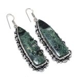 Natural Kambaba Jasper Gemstone 925 Sterling Silver Jewelry Earring 3.07 g0g59