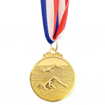 5 cm ujumismedal Spordipreemiad kaelalindiga V&otilde;istluse auhinnad 1./2./3. koha medalid v&otilde;istluste peos&otilde;idu eest kuld