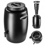 KADAX Zbiornik Na Naw&oacute;z 55L Ogrodowy Beczka Do Wytwarzania Nawozu Gnoj&oacute;wki Kran