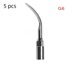 5 tk hambaskaleri otsik, mis sobib EMS/WOODPECKER/SATELEC/DTE/NSK ultraheliskaleri k&auml;siinstrumendi hambaravi ultraheliga skaleerimisotstega 5pcs G6 h&otilde;be