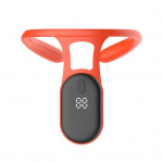 1 Set Posture Correction Belt Real-time Monitoring Feel Free to Wear LCD Counting Smart Vibration Reminder Intelligent Sensing Hanging Neck Corrector oranž