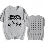 Imagine Dragons Loom Tour 2025 T-s&auml;rk l&uuml;hikeste varrukatega puuvillased meeste/naiste s&auml;rgid, kvaliteetsed pehmed unisex t&auml;navar&otilde;ivad, hip-hop mood L