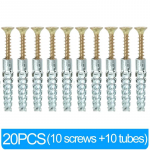 Tugev terasest seinaankur kruvide komplektiga metalltoru laiendus isekeermestav kruvi kipsplaadi puurimiskork kinnituspoldi ankrud