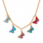 Ins Wind Color Fantaasia Liblikad Kaelakee Naiste Mood Retro Clavicle Chain Isiksus Ehted ADM