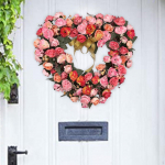 Artificial Flower Wreath for Front Door to Celebrate Festival, Birthday