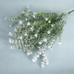 8 TK Kunsttaimed Valge Gypsophila Kunstlilled V&otilde;lts Beebihinguse Lilled Faux Flores Rohelised Varred Pulmadeks Lilleline Pidu Kodu Dekoratsioon 8 Pcs valge