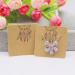 100 tk 5x5cm paberist k&otilde;rvar&otilde;ngad, kaelakee pakendikaart, ehete v&auml;ljapaneku pakend 100card